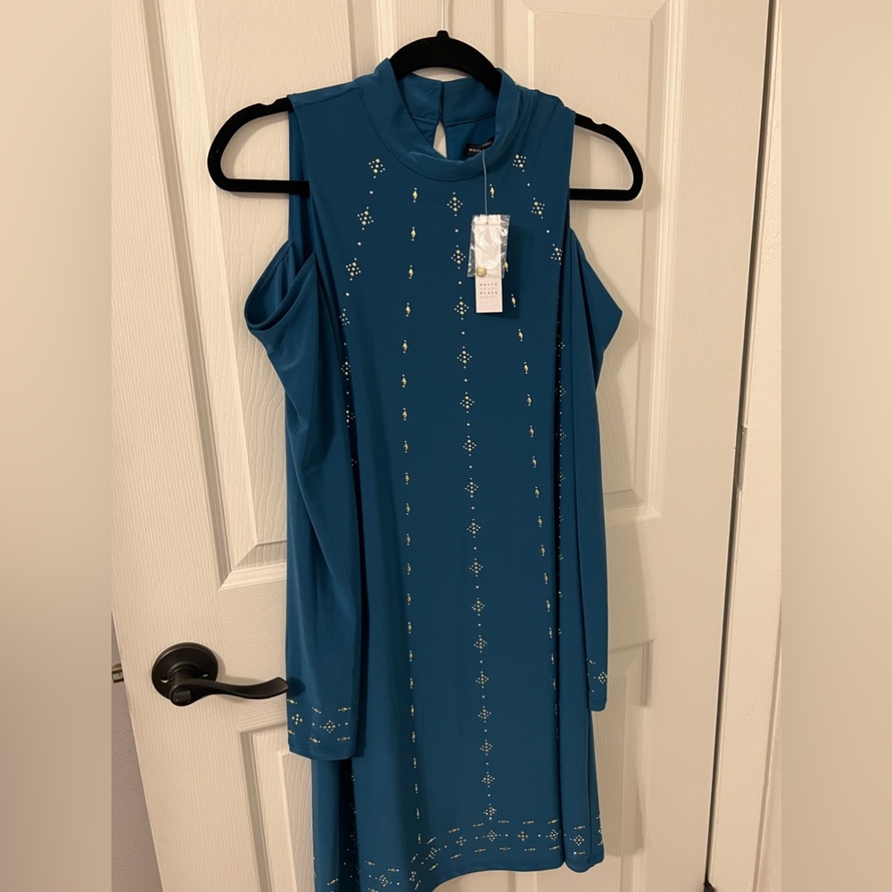 White House Black Market cold shoulder dress